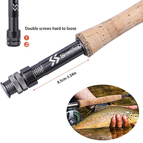 sougayilang fly fishing rod reel combos