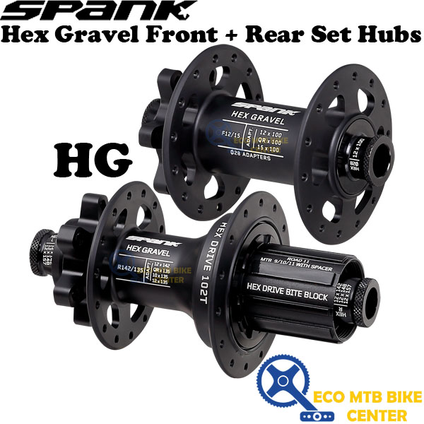 SPANK Hex Gravel Front + Rear Set Hubs