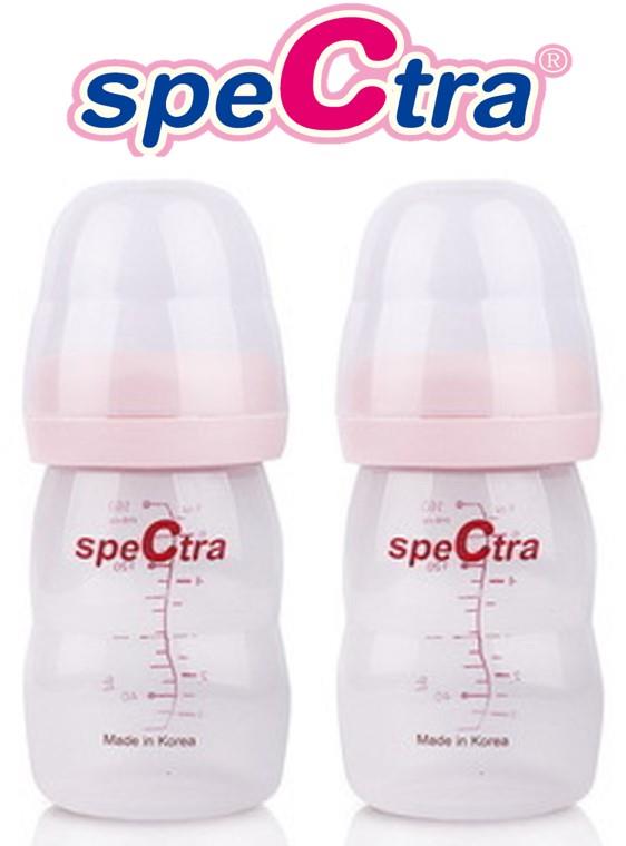 Spectra Wide Neck PP Breast Milk Storage Bottle (2pcs)
