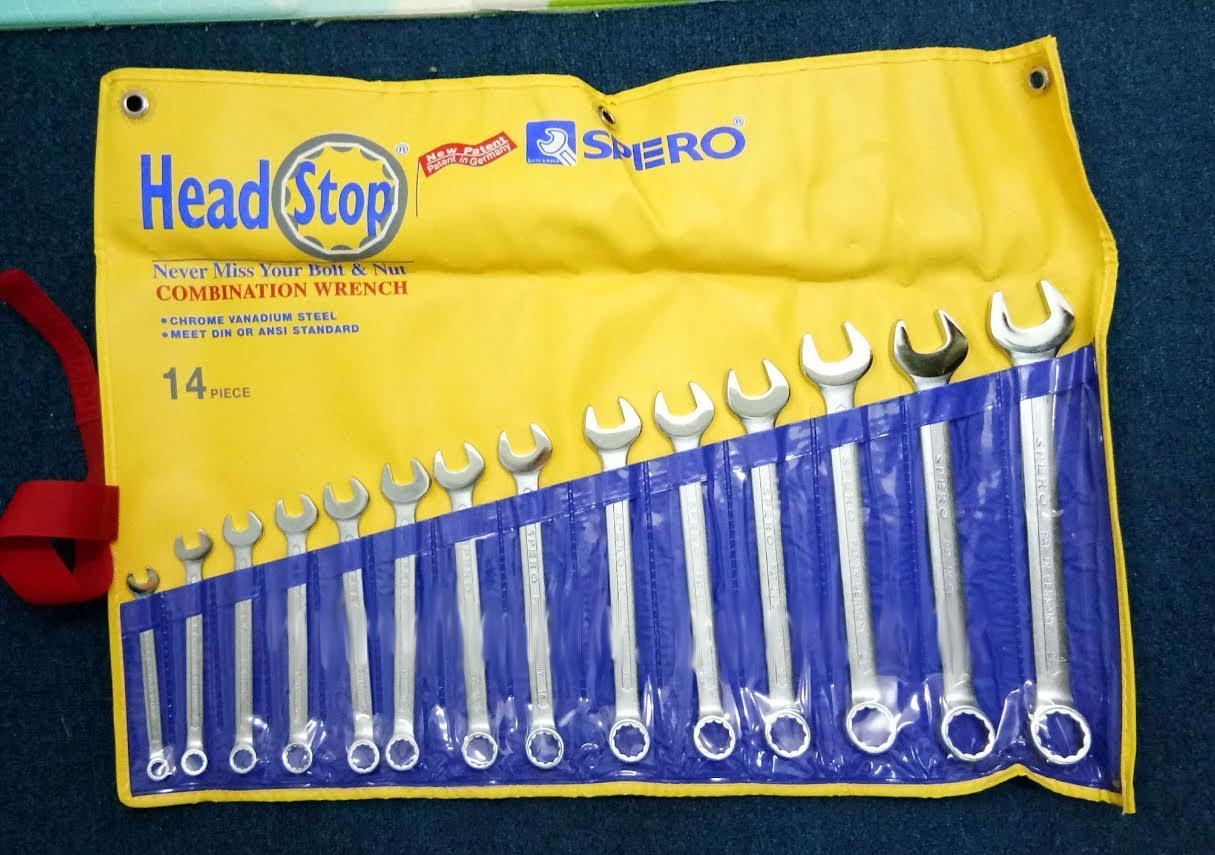 SPERO 501-714BX-1 14PCS HEAD STOP COMBINATION WRENCH (8-24MM)