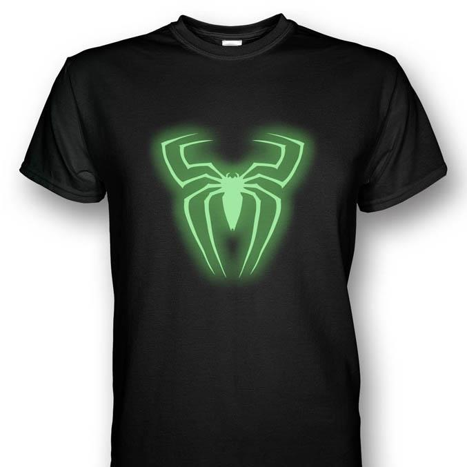 Spiderman Symbol Glows In The Dark T-shirt