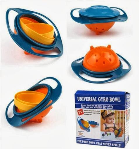 Non Spillable Baby Kids Feeding 360 Degree Gyro Bowl