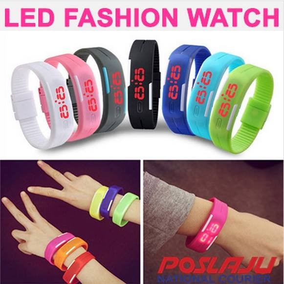 Sports Digital LED Wrist Watches Jogging Gym Hiking Camping Fashion LED Summer
