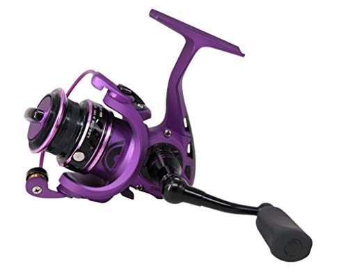 purple spinning reel