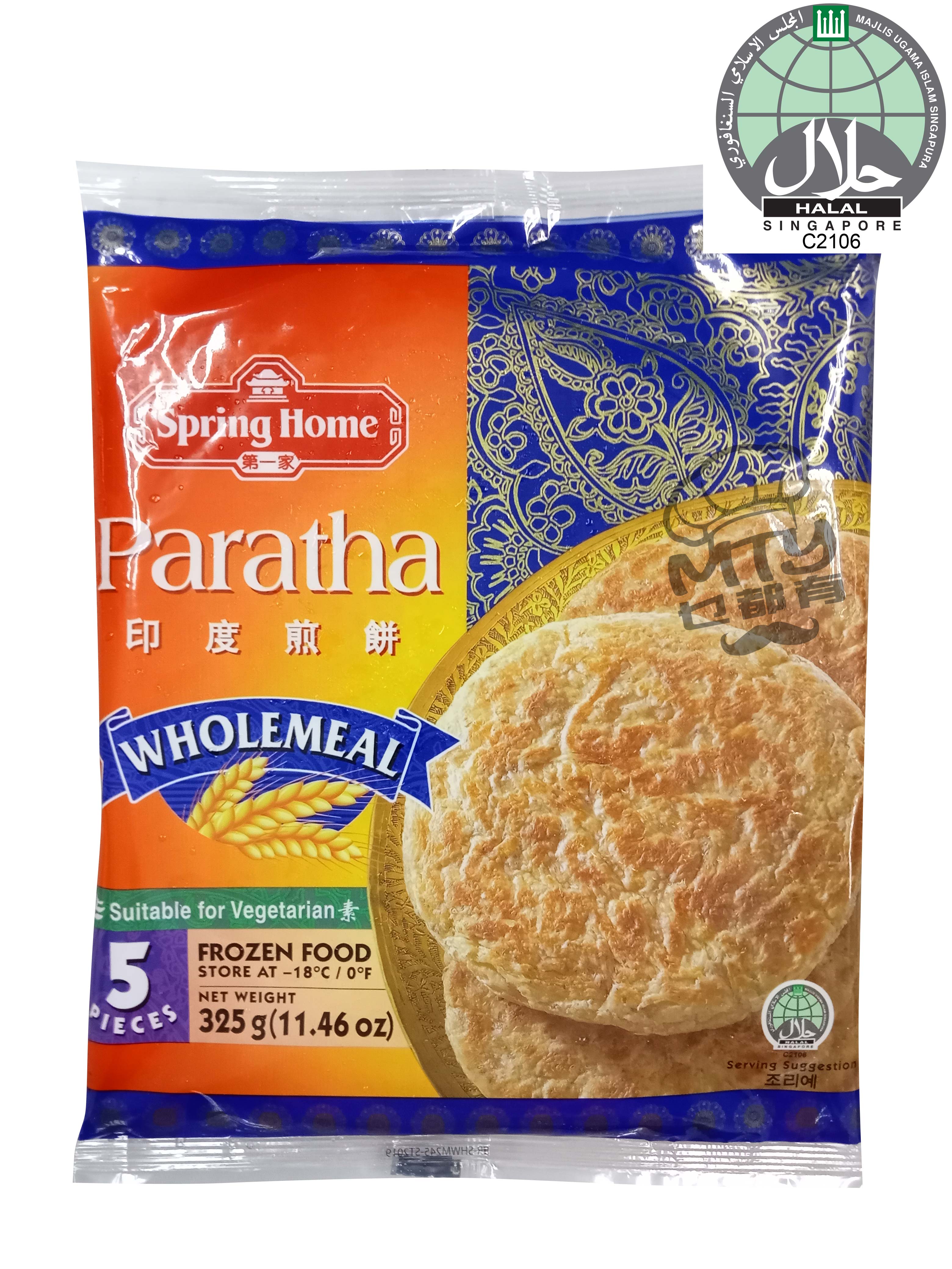 SPRING HOME TYJ Roti Paratha (Whole Meal) 325g