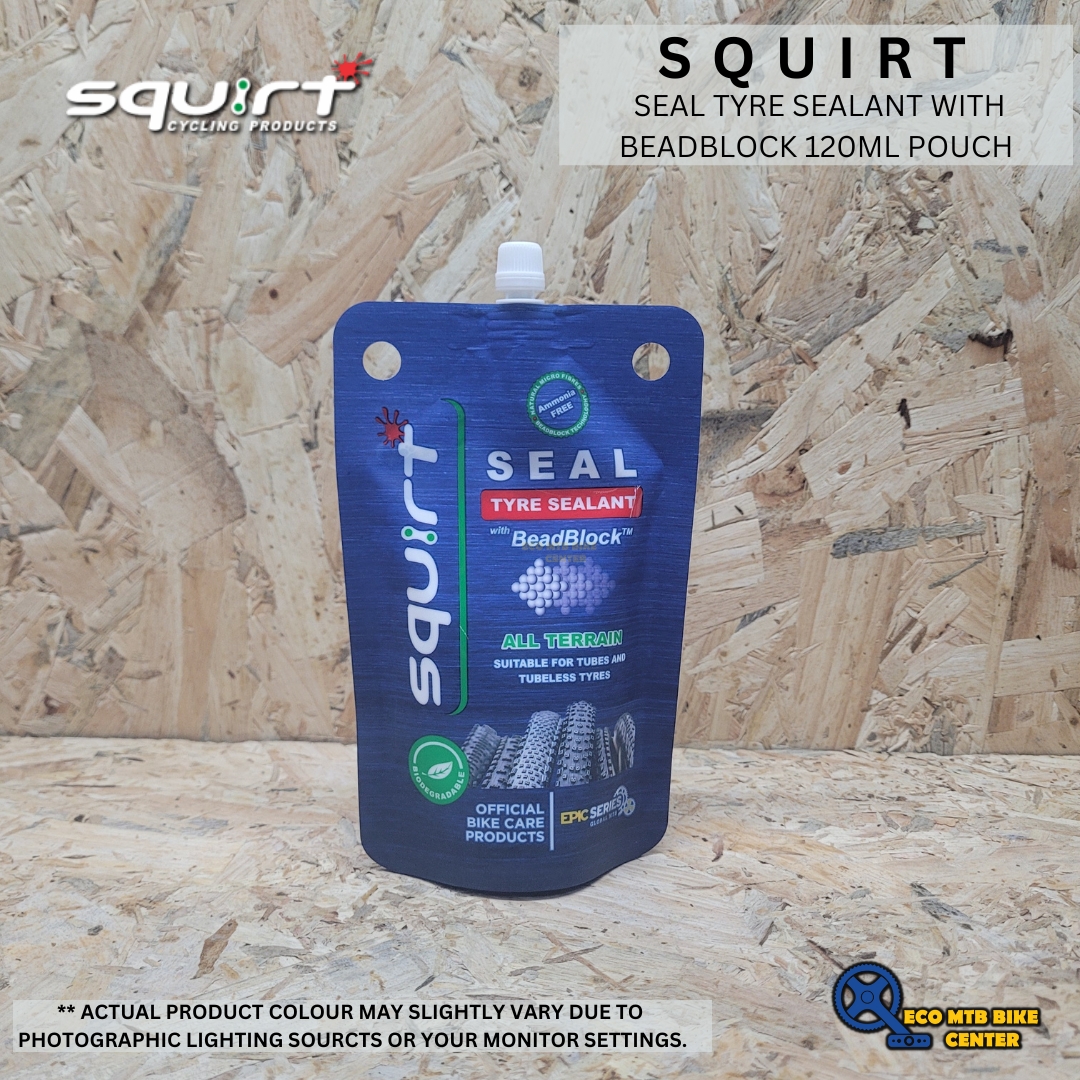 SQUIRT  SEAL TYRE SEALANT WITH BEADBLOCK 120ML POUCH