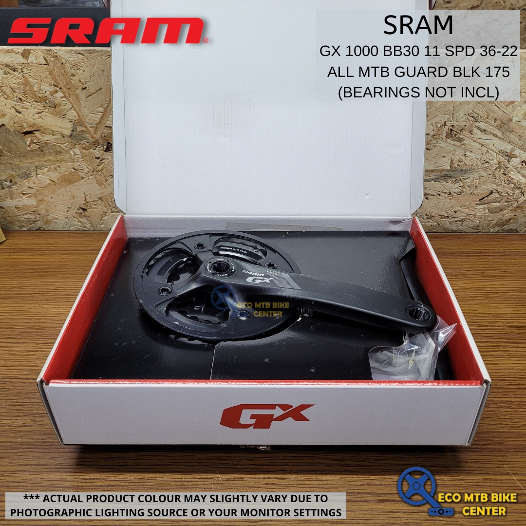 SRAM GX 1000 BB30 11SPD 36-22 ALL MTB GUARD BLK 175(BEARINGS NOT INCL)