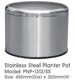 SS Round Planter Pot 450MM(D)X320MM(H) PNP1312SS