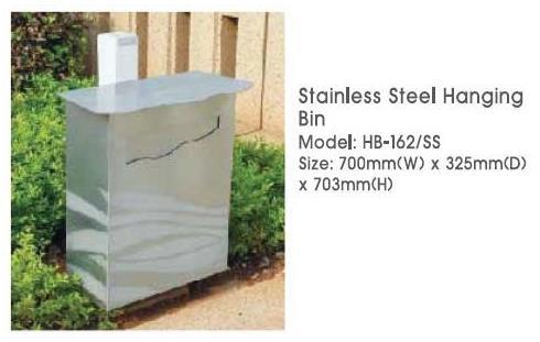 Stainless Steel Hanging Bin 700mm(W) x 325mm(Dia) x 703mm(H) HB162SS