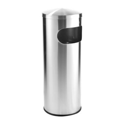 Stainless Steel Round Litter Bin Dome Top 295MM(W)X760MM(H) RAB043D