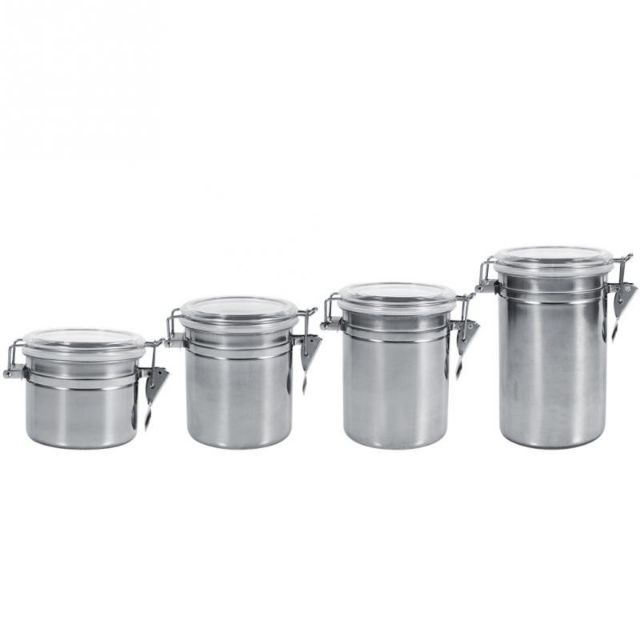 Stainless Steel Sealed Container Jar Kitchen Coffee Sugar Tea Storage Pot