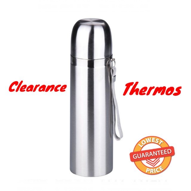 Stainless Steel Vacuum Thermo 500ml Portable Insulated Travel Flask Water