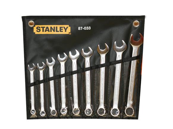 STANLEY 87-033 9-Piece Slimline Combination Wrench Set