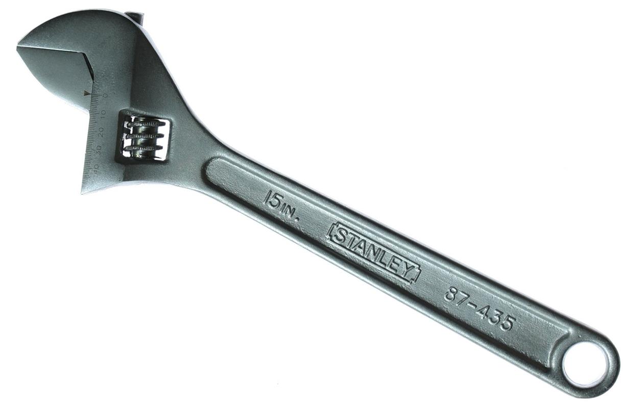 STANLEY 87-435 Adjustable Wrench 380mm/15 &quot;