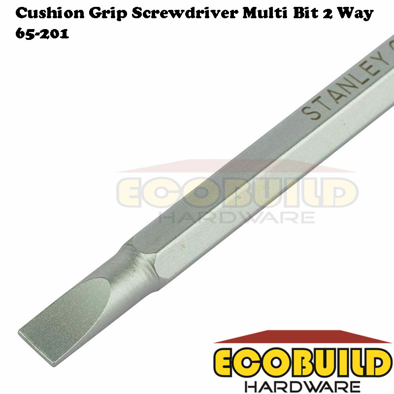 STANLEY  Cushion Grip Screwdriver Multi Bit 2 Way 65-201 (BRANDED)