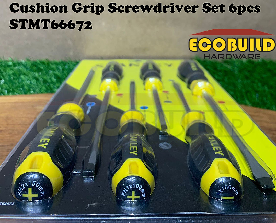 STANLEY Cushion Grip Screwdriver Set 6pcs STMT66672