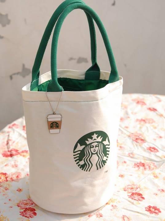 Starbucks An Canvas Tote Bag With End 7 4 2018 11 15 Am Starbucks An Canvas Tote Bag With Charms Limited Authentic