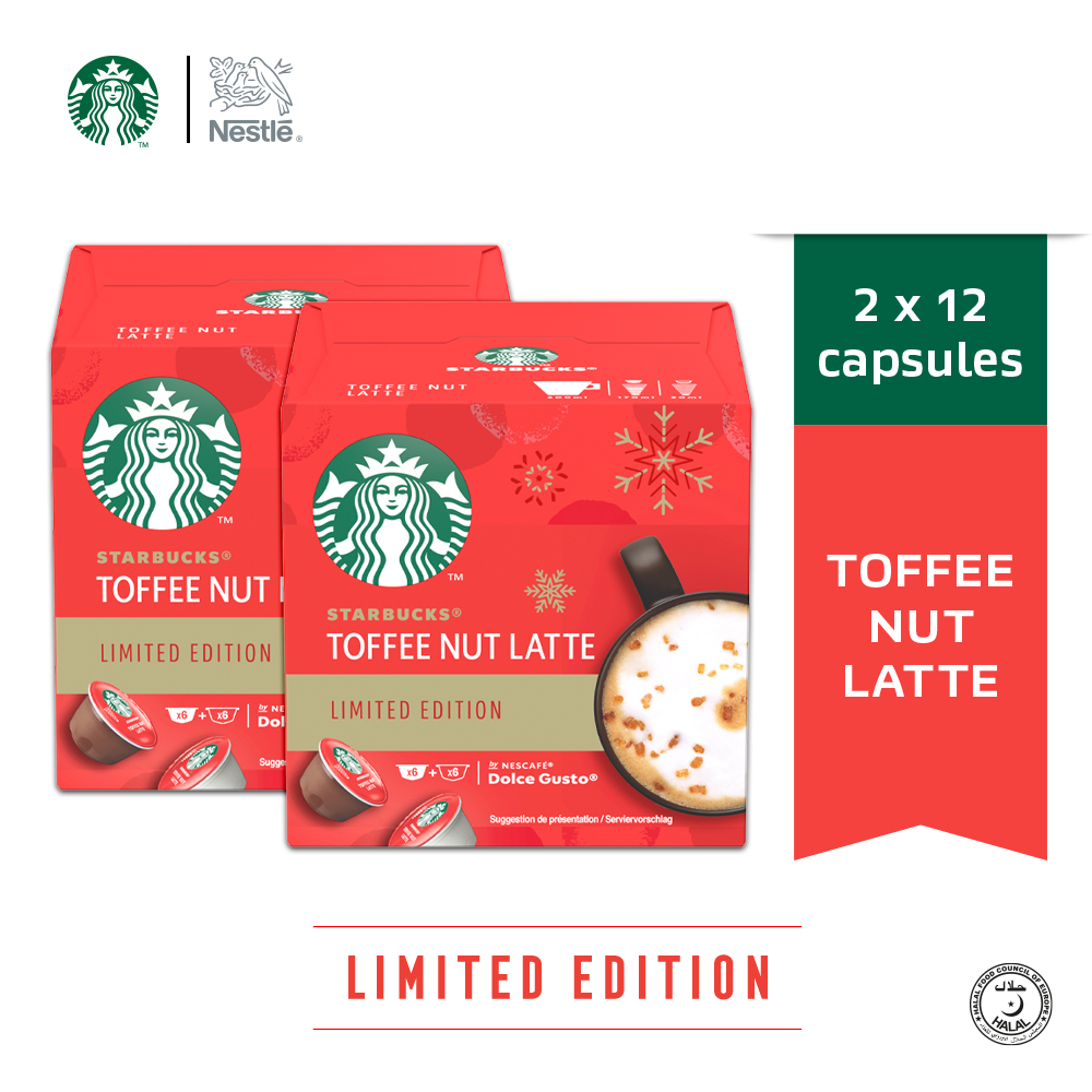 STARBUCKS Toffee Nut Latte Capsules 127.8g, x2 boxes