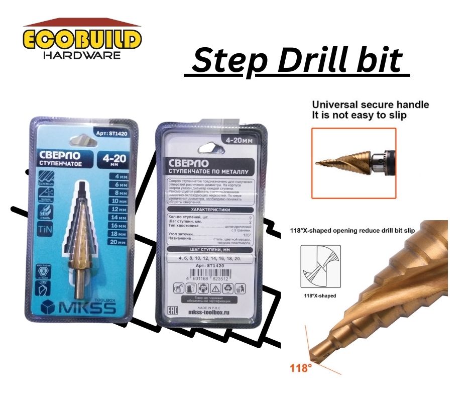 Step Drill / Cone Cutting Tool Core Drill Bit [4 - 20MM]