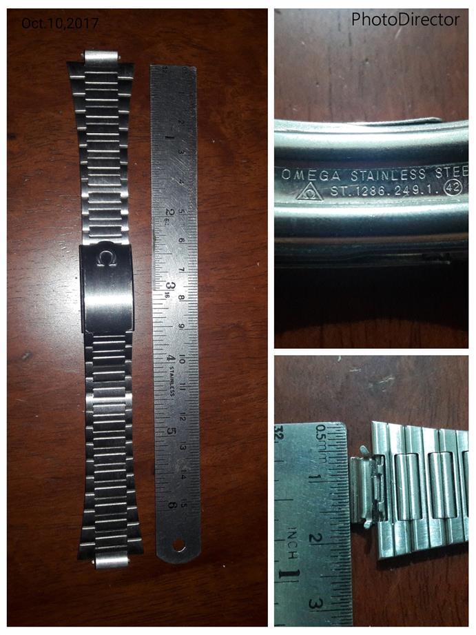 New old stock 23mm Omega stainless steel bracelet ST 1286.249.1.42