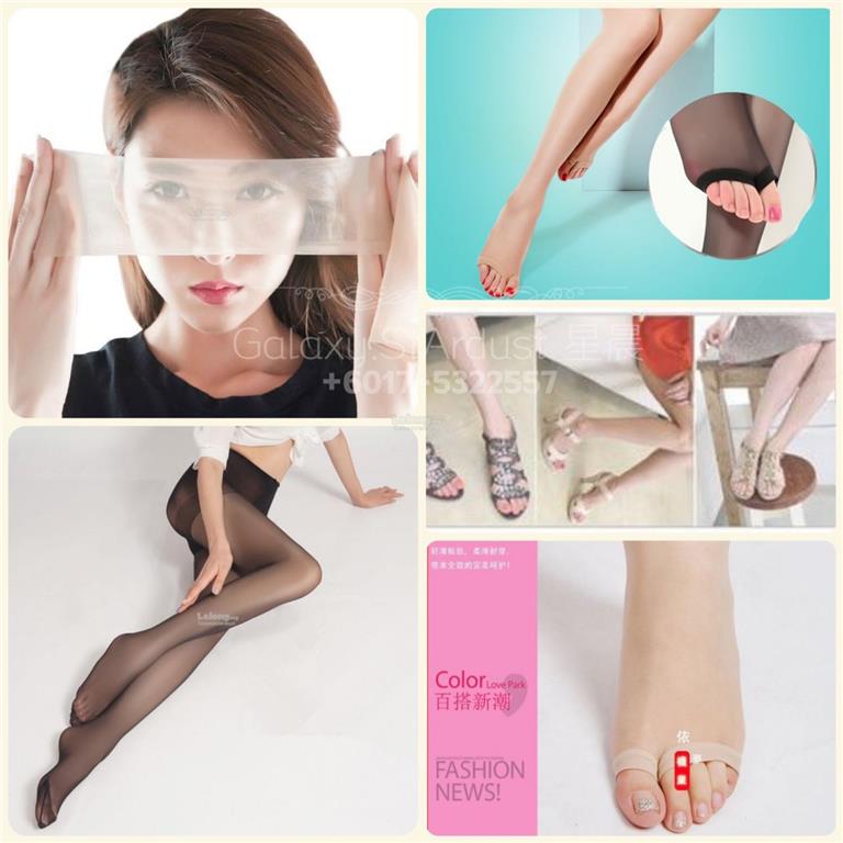 Stocking-Wrapped /Open Toes Pantyhose-Sheer Soft Silky Thin-Breathable