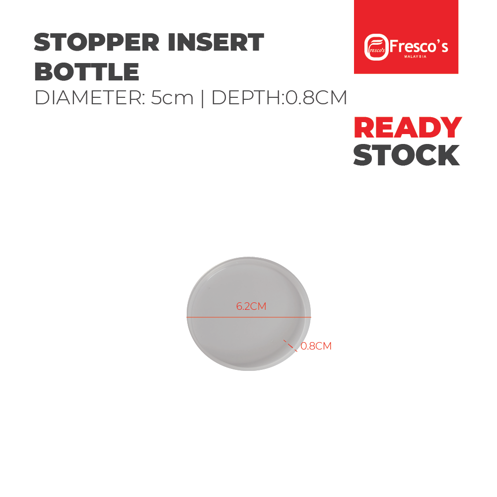 Stopper / Insert Balang Bekas Botol Kuih Transparent