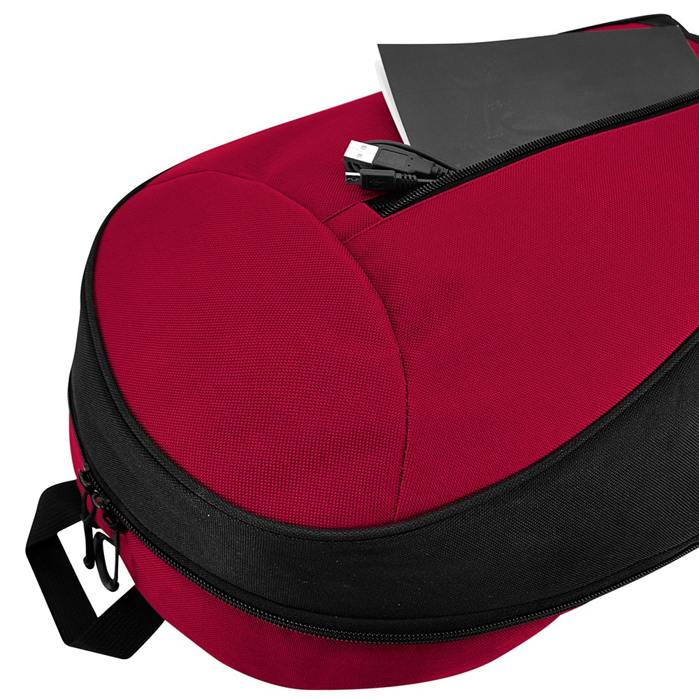 Student Bag School Bag Travel Casual Backpack - Dark Red