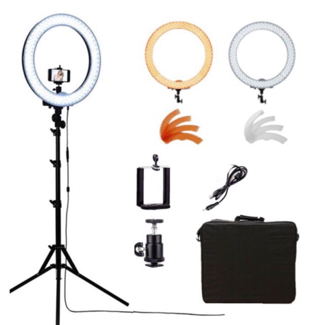 Studio ring light 18inch for make up videography video protrait set beauty lig