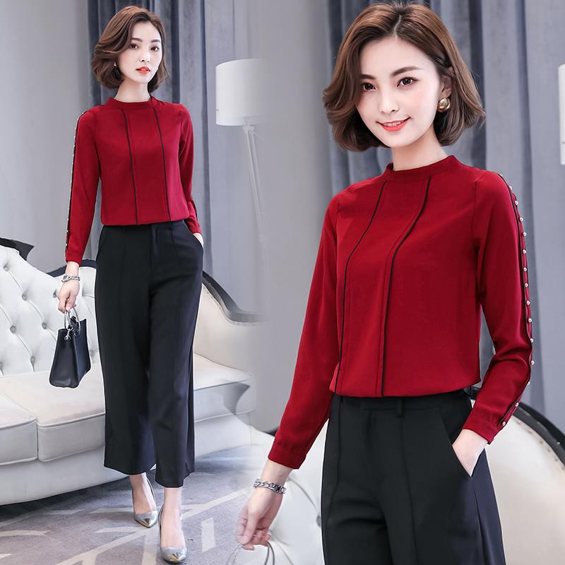 Studs Long Sleeve Blouse Fashion Offi End 5 7 2018 6 15 Pm Studs Long Sleeve Blouse Fashion Office Wear For Women M Plus Size
