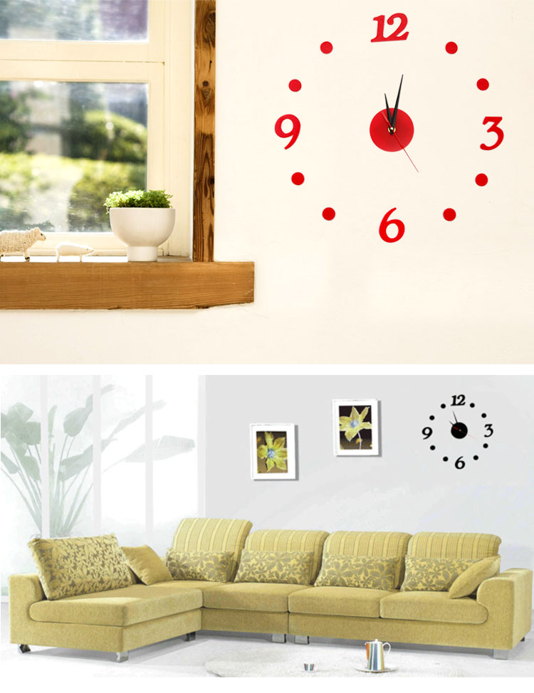 Stylish Simple DIY 3D Wall Clock DIY clock Funny Clock