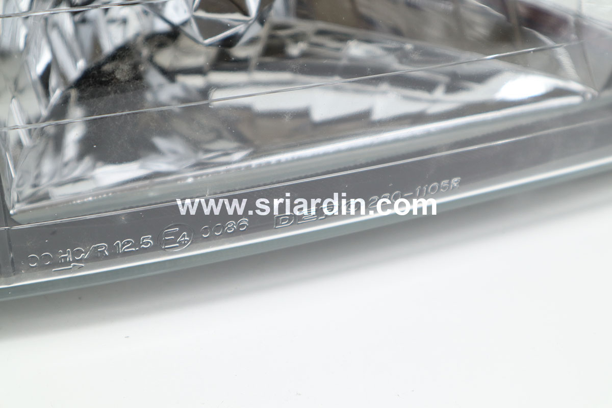 Subaru Impreza 93-00 Black Face Glass Crystal Headlamp Set
