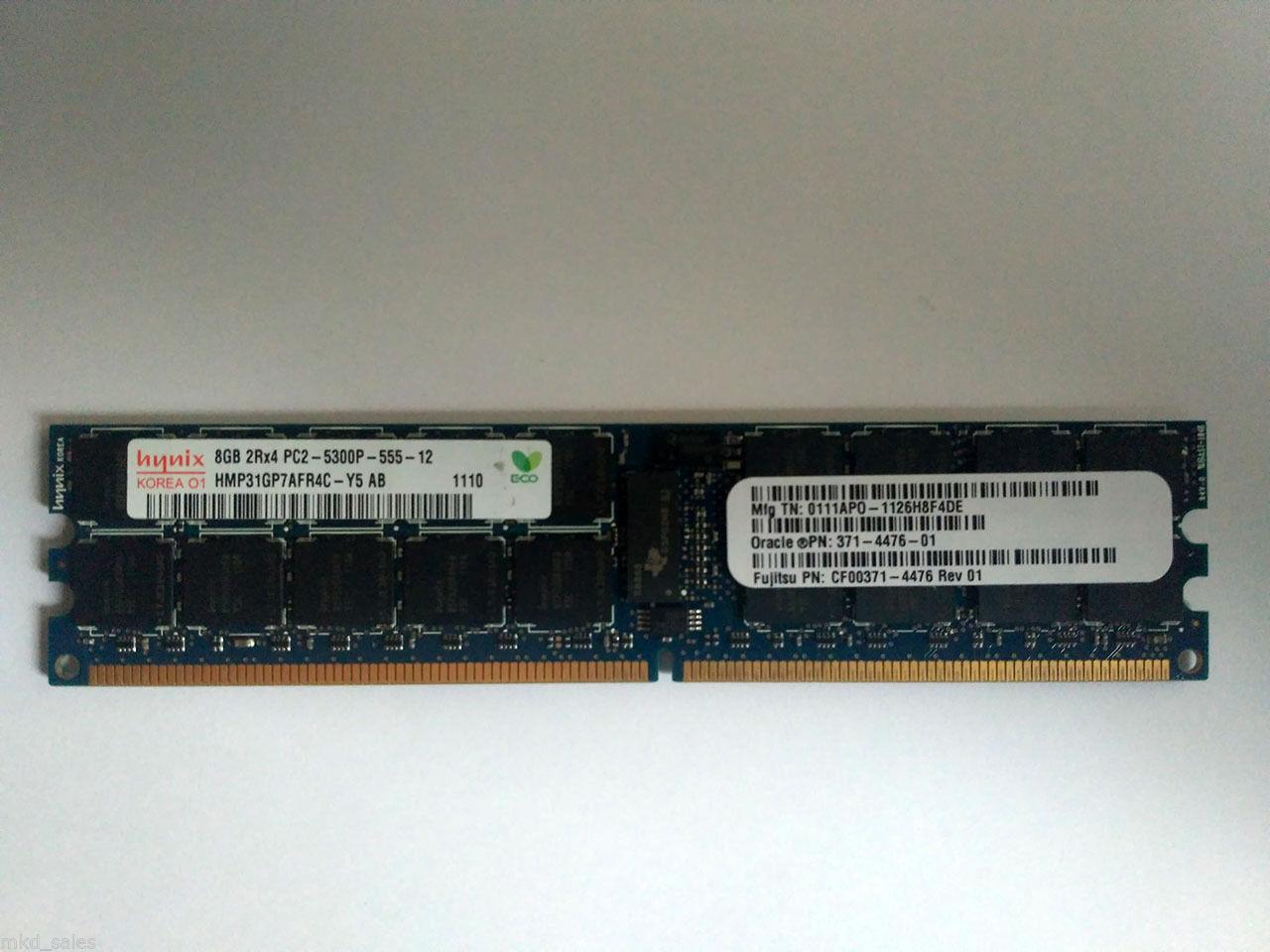 SUN ORACLE SPARC 8GB PC2-5300P DDR2-667MHz CF00371-4476 371-4476-01
