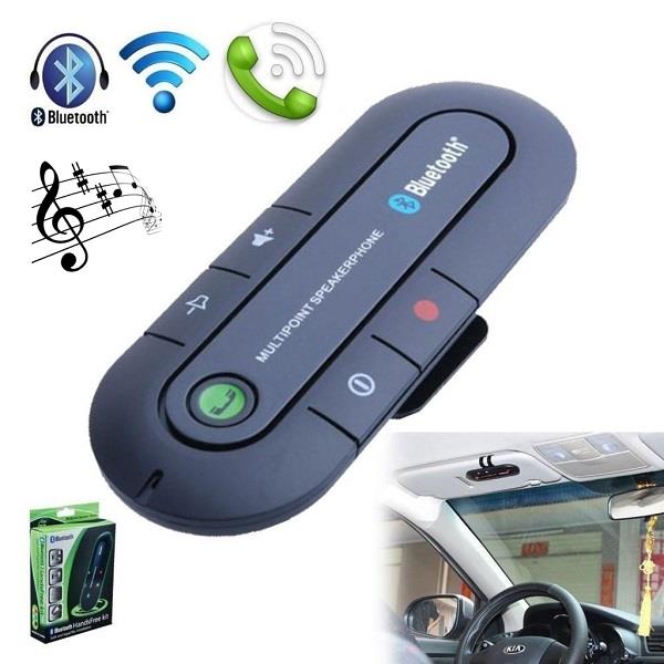 Sunvisor Bluetooth Car Kit With Media and Audio Connection