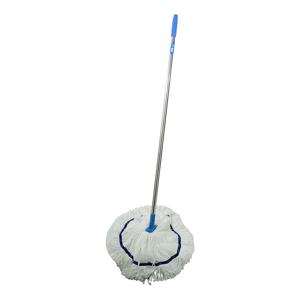 Super Absorbent Microfibre Mop with Stainless Steel Handle - Blue [506