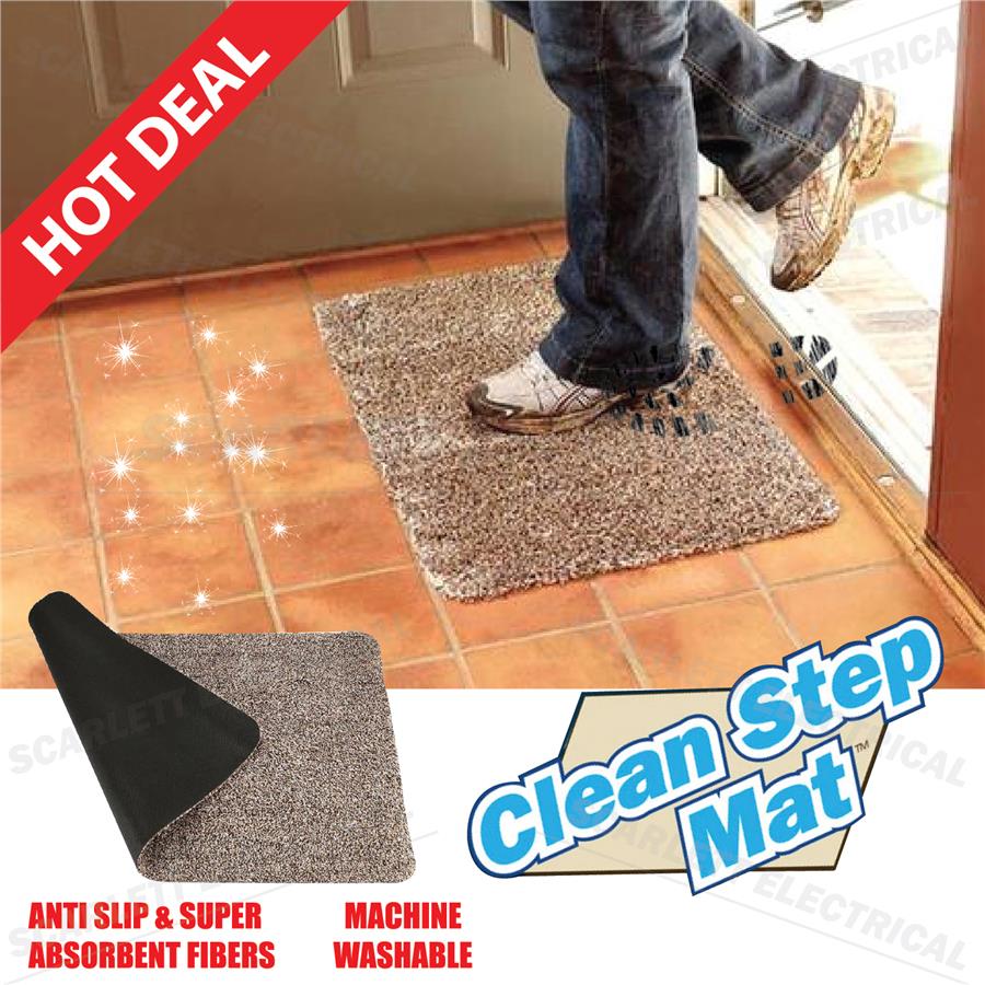 Super Clean Step Mat Microfibre Doormat Washable Carpet Slip Resistant