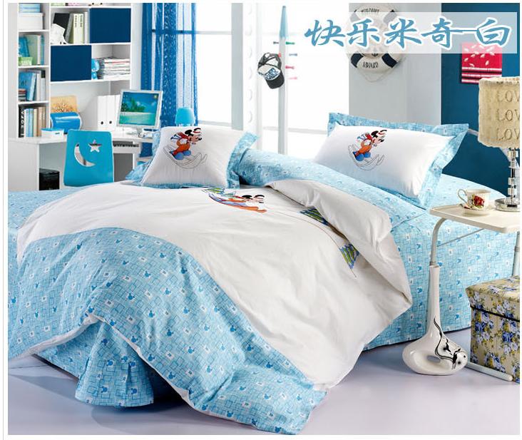 Super Soft Pure Cotton Mickey Mouse E End 2 1 2018 9 15 Am Super Soft Pure Cotton Mickey Mouse Embroidery Kids Bedding Set