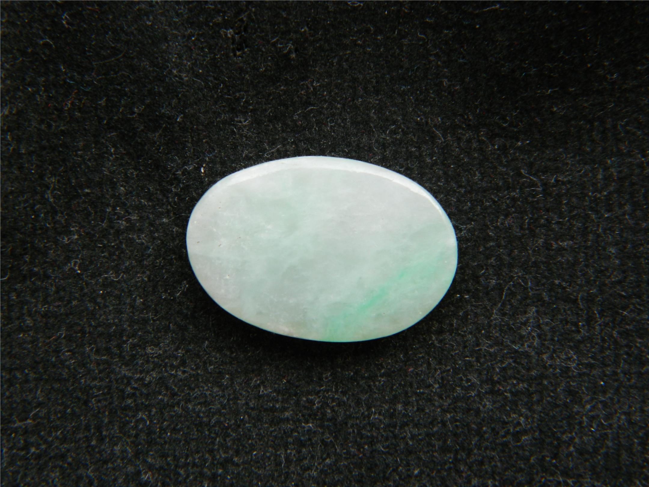 Superb class A jadeite jade light green cabochon - 9.85CT - BL48