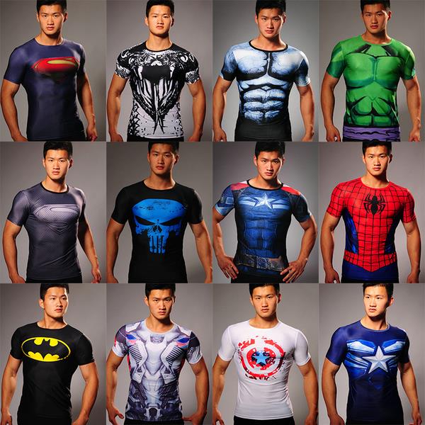 under armour avengers compression shirts