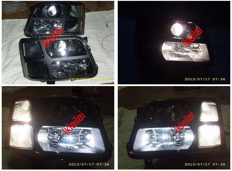 SUZUKI Wagon Solio Chrome / Black Housing Projector Head Lamp