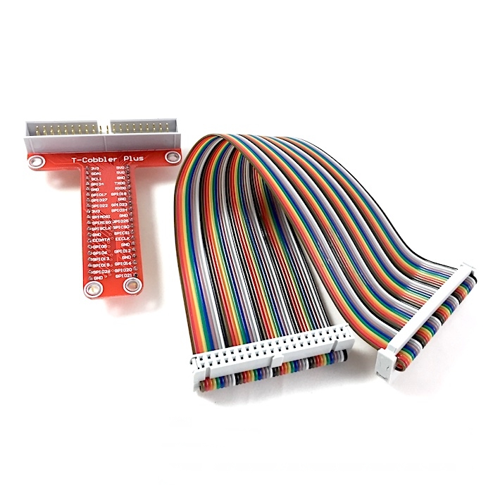 T-Cobbler Breakout + 40 Pin GPIO Cable For Raspberry Pi B+ / 2 / 3