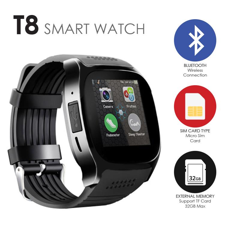 t8 smart watch sim card