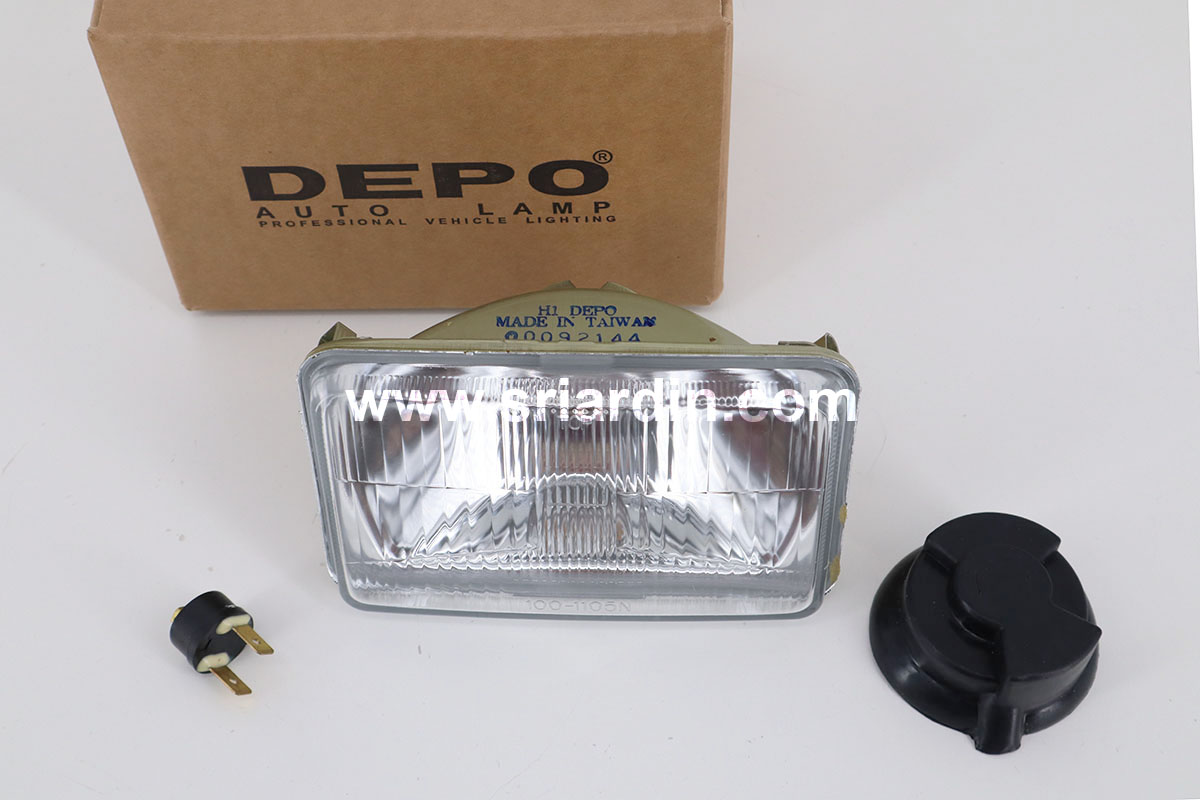 [ Made in Taiwan ] DEPO 17cm x 11cm Universal Square H1 Head Lamp