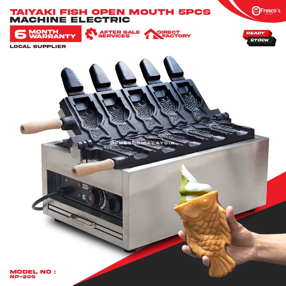 Taiyaki Open Mouth Deeper Machine Electric