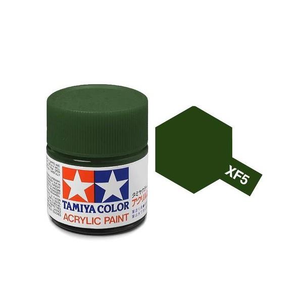 Tamiya Acrylic Paint XF-5 Flat Green (10ml)