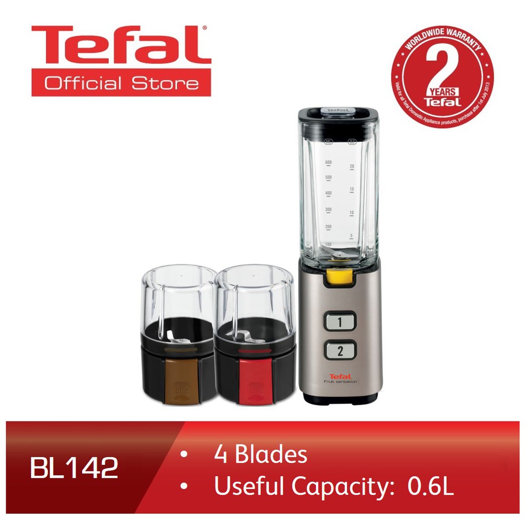 Tefal Fruit Sensation Compact Blender - Glass Jug BL142