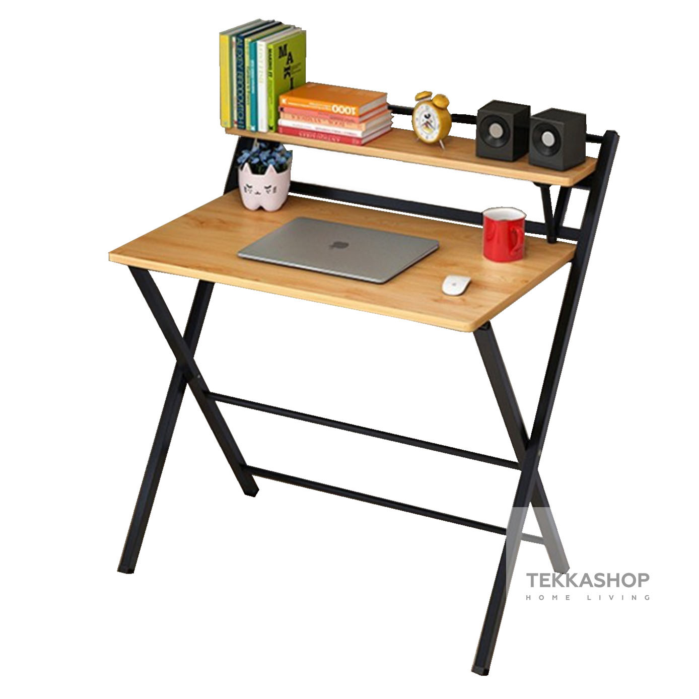 Tekka Gdot1608br Foldable Wooden End 2 3 2021 12 00 Am Tekka Gdot1608br Foldable Wooden Study Desk Laptop Simple Table Brown