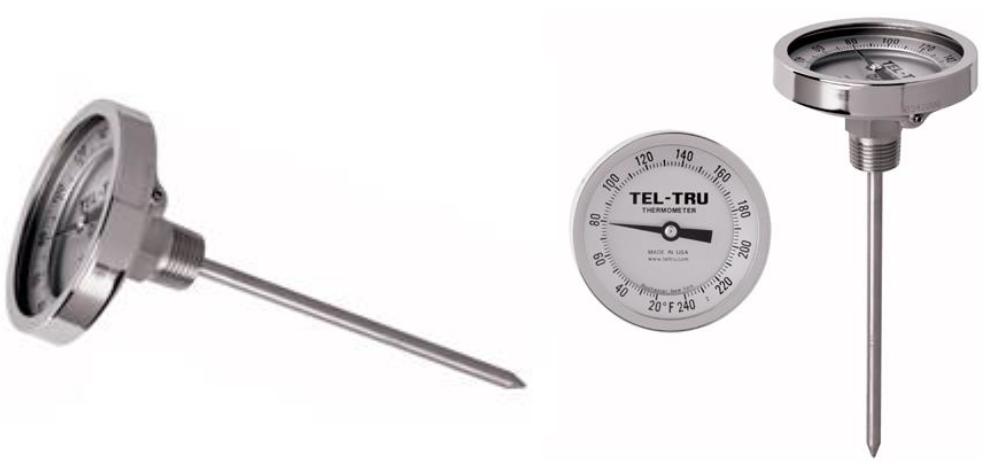 Tel-Tru Bi-Metal Thermometers ( GT300R &amp; GT500R )