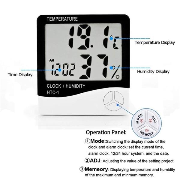 Temperature and Humidity Meter HTC-1 Digital Hygrometer Thermometer