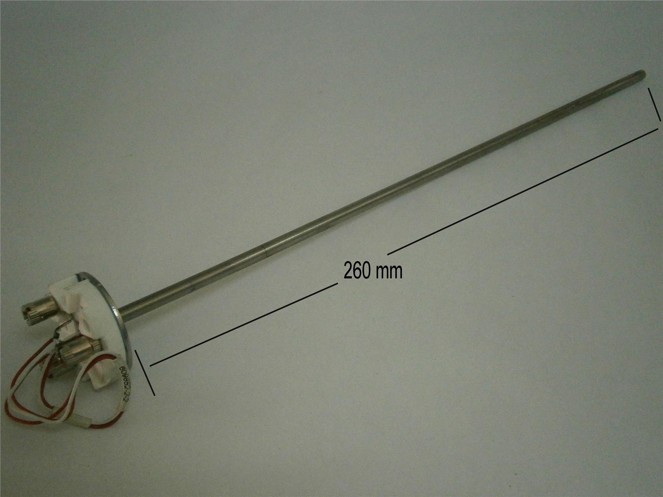 Temperature sensor, Pt100, 260 mm