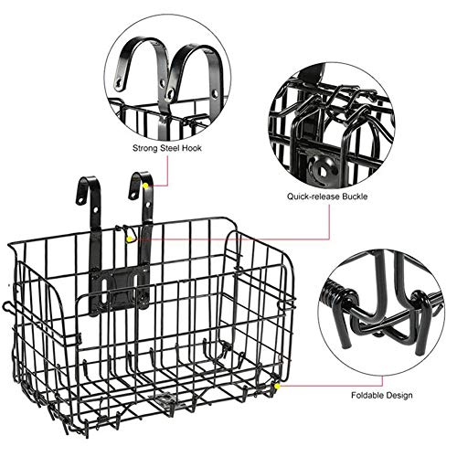 Tfwadmx Folding Bike Front Basket, (end 8/24/2021 1200 AM)